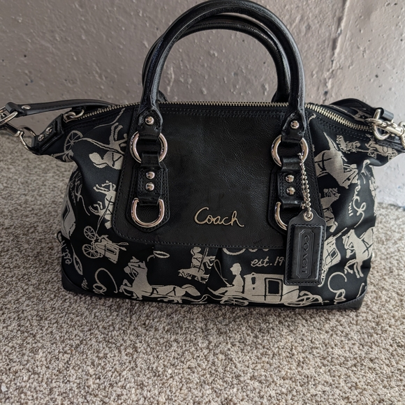 Coach Ashley Horse & Carriage Satchel + Wristlet Set Y2K Vintage - Picture 5 of 16